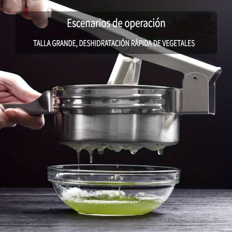 Extractor de jugo manual de acero inoxidable