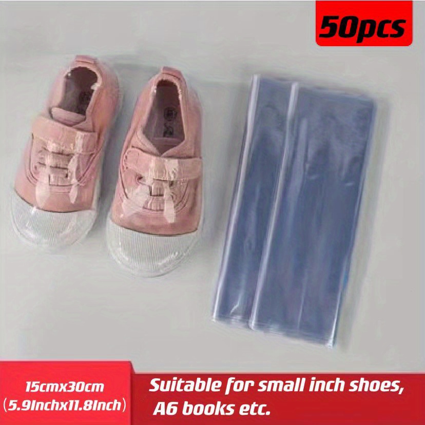 Plastic Shrink Wrap Bags for Soaps Shoes Gift Baskets - Clear Heat