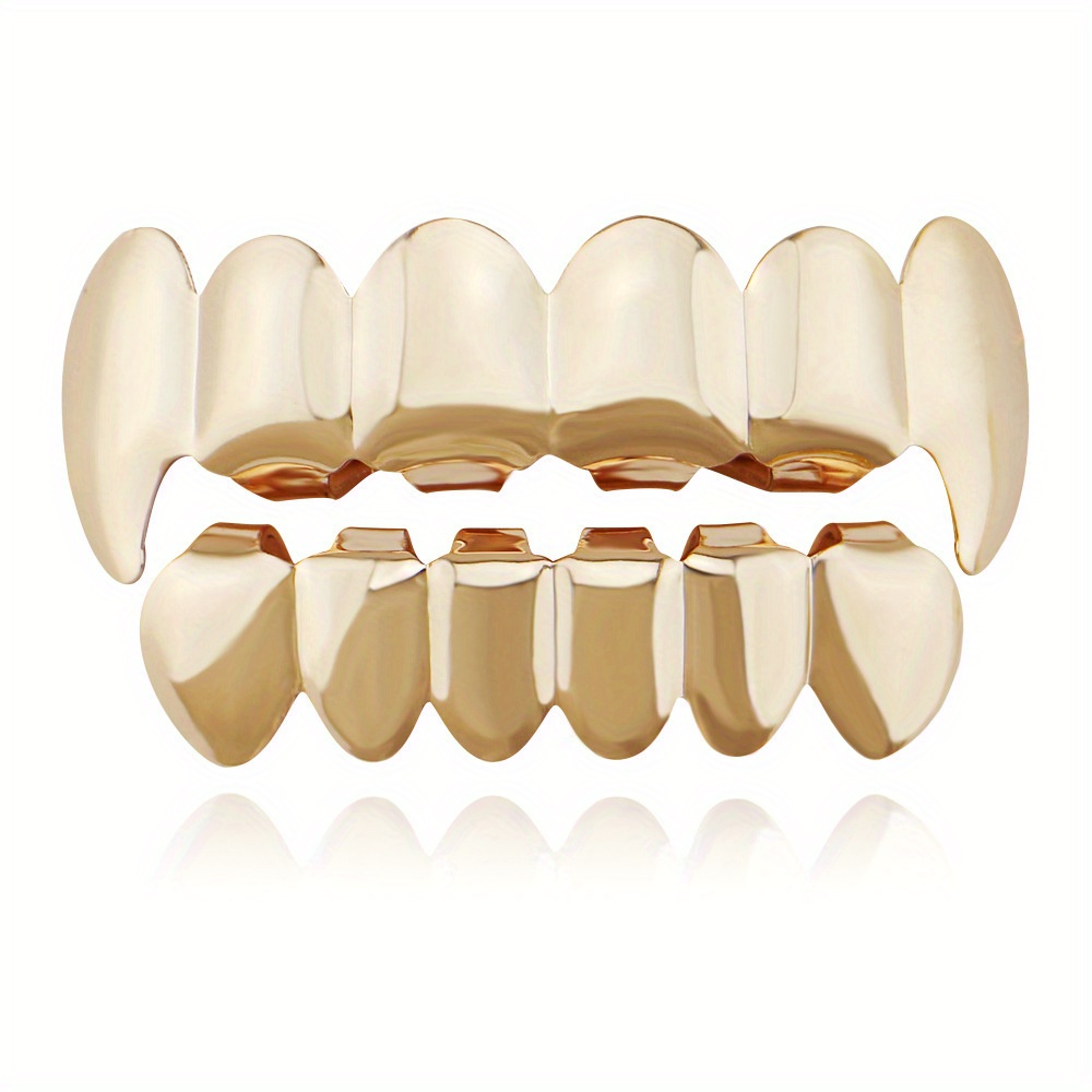 Electroplated Smooth Hiphop Braces Set For Halloween Including Upper