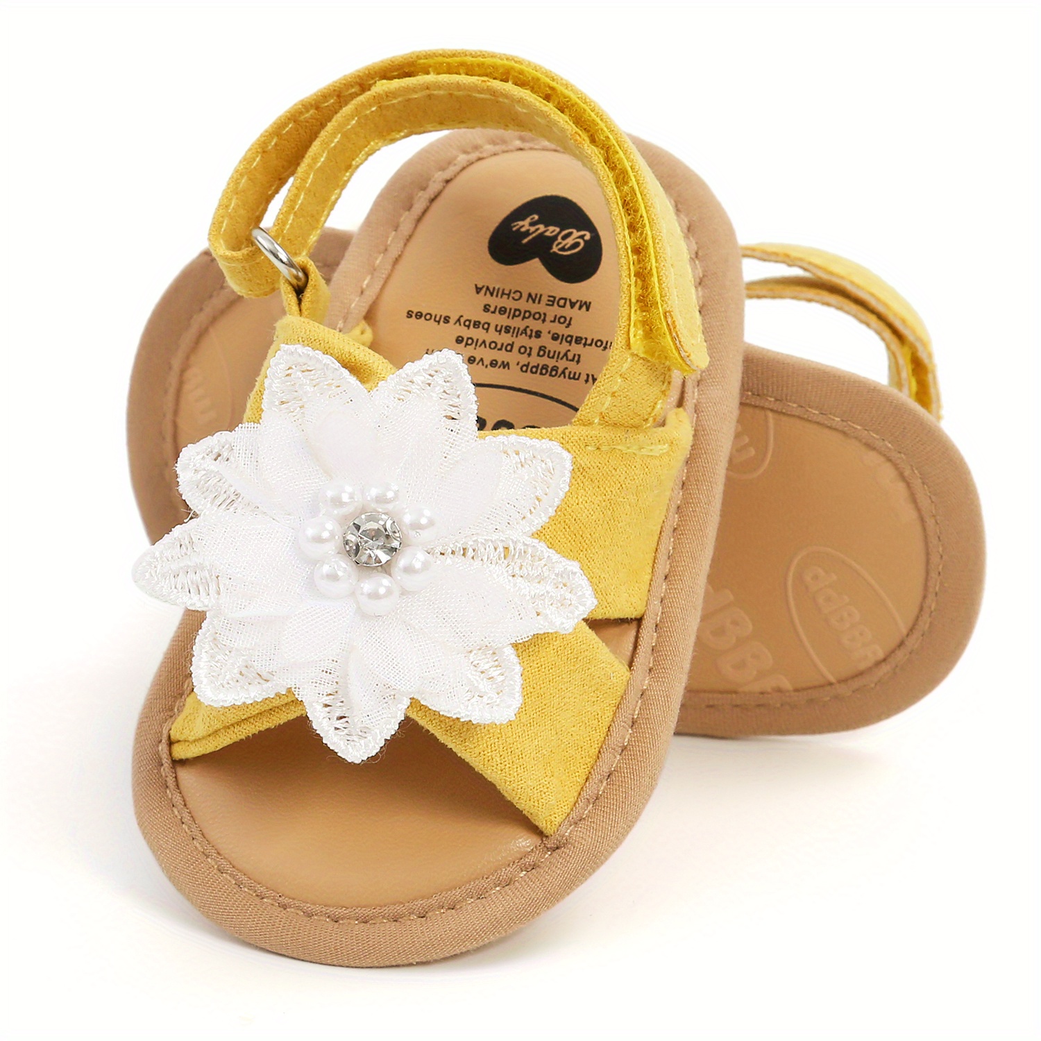 Baby girl yellow sandals hot sale