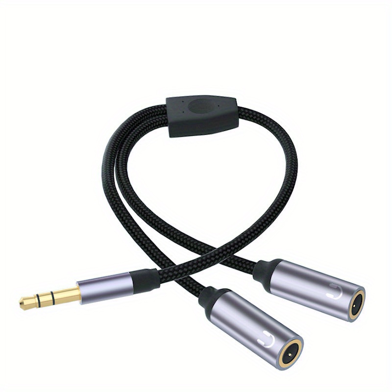 Y Splitter Aux Cable Extension Cord Gilded 3 5mm Jack Microphone Headset  Audio Splitter Cable 2 In 1 Male To Female Mic Headset 2 Adapter For  Computer Stereo Plug 3 5 Adapter Music Sharing - Electronics - Temu Canada