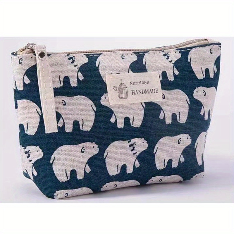 Polar Bear Coin Purse In Blue