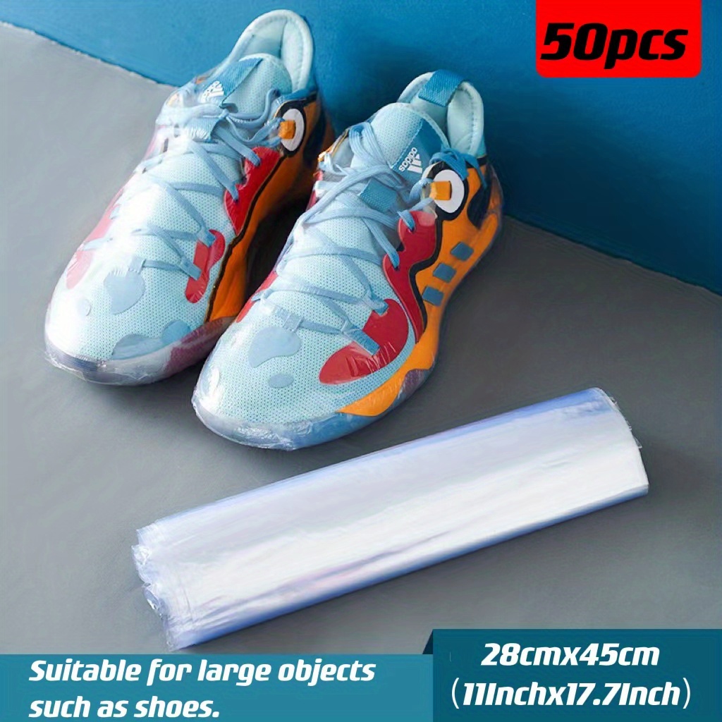 Pvc Heat Shrink Bag Dustproof Anti-oxidation Hot Sealing Film Home Shoe Storage  Bags Transparent Sealing Film - Temu