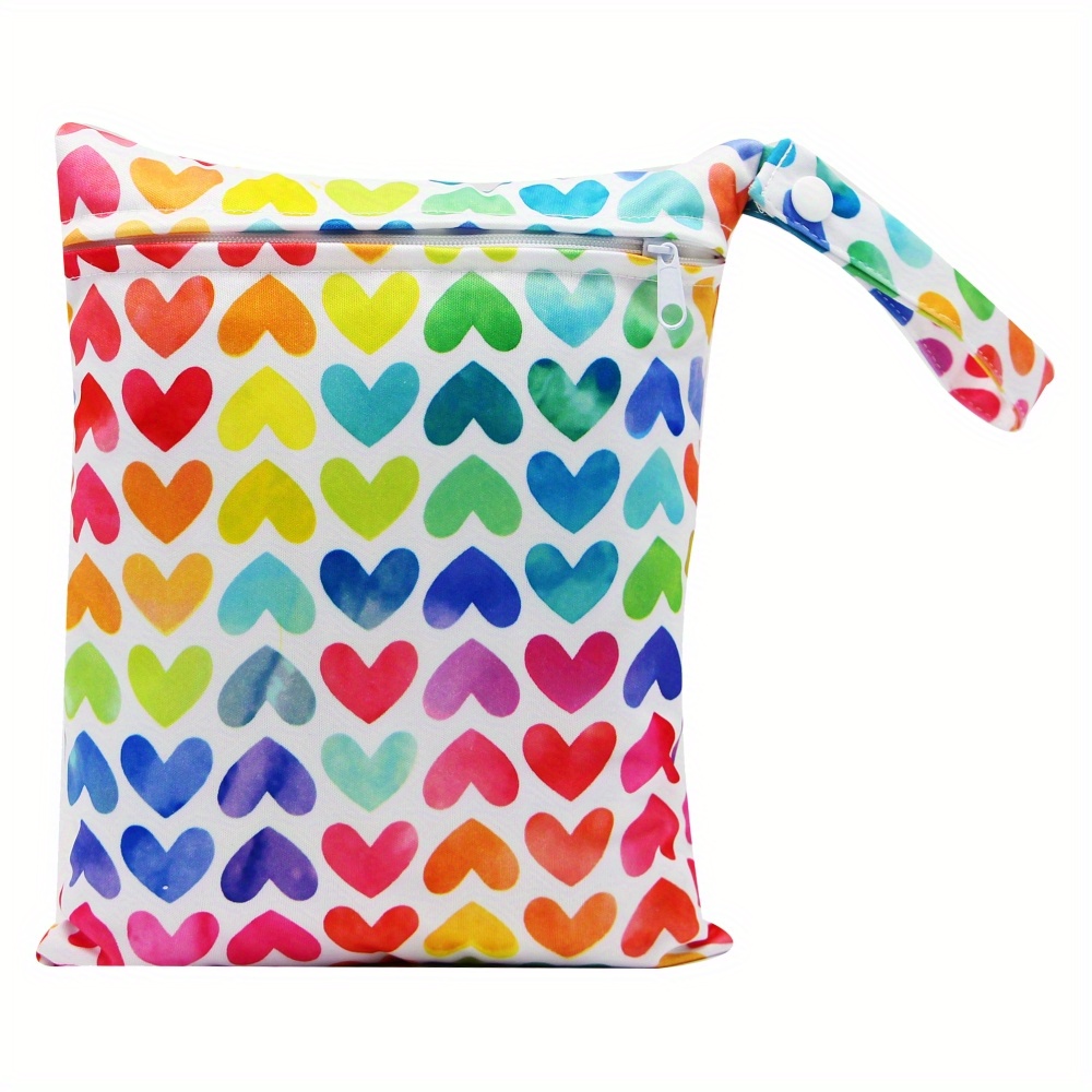 1pc Print 7.87*9.84inch Small Reusable Wet Bag
