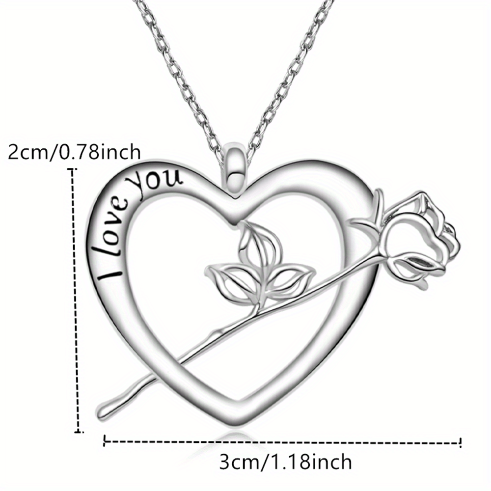 Charming Girl Sterling Silver Flower Heart Locket Necklace