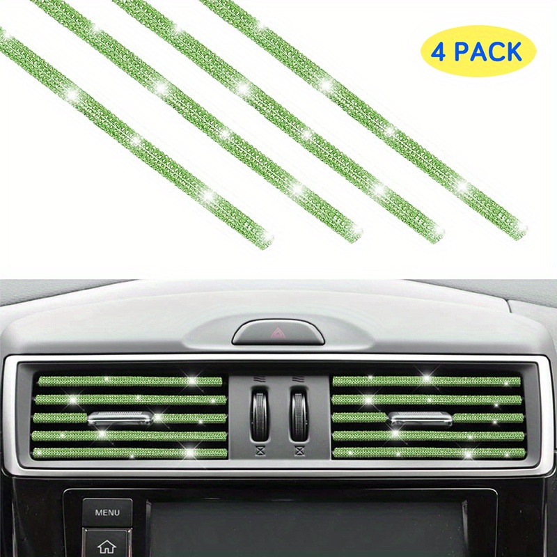 10pcs20cmCar Klimaanlage Vent Outlet Trimmen StripsPVC Zentrale steuerung  auto farbe helle bar universal sele-hesive überzug clips - AliExpress
