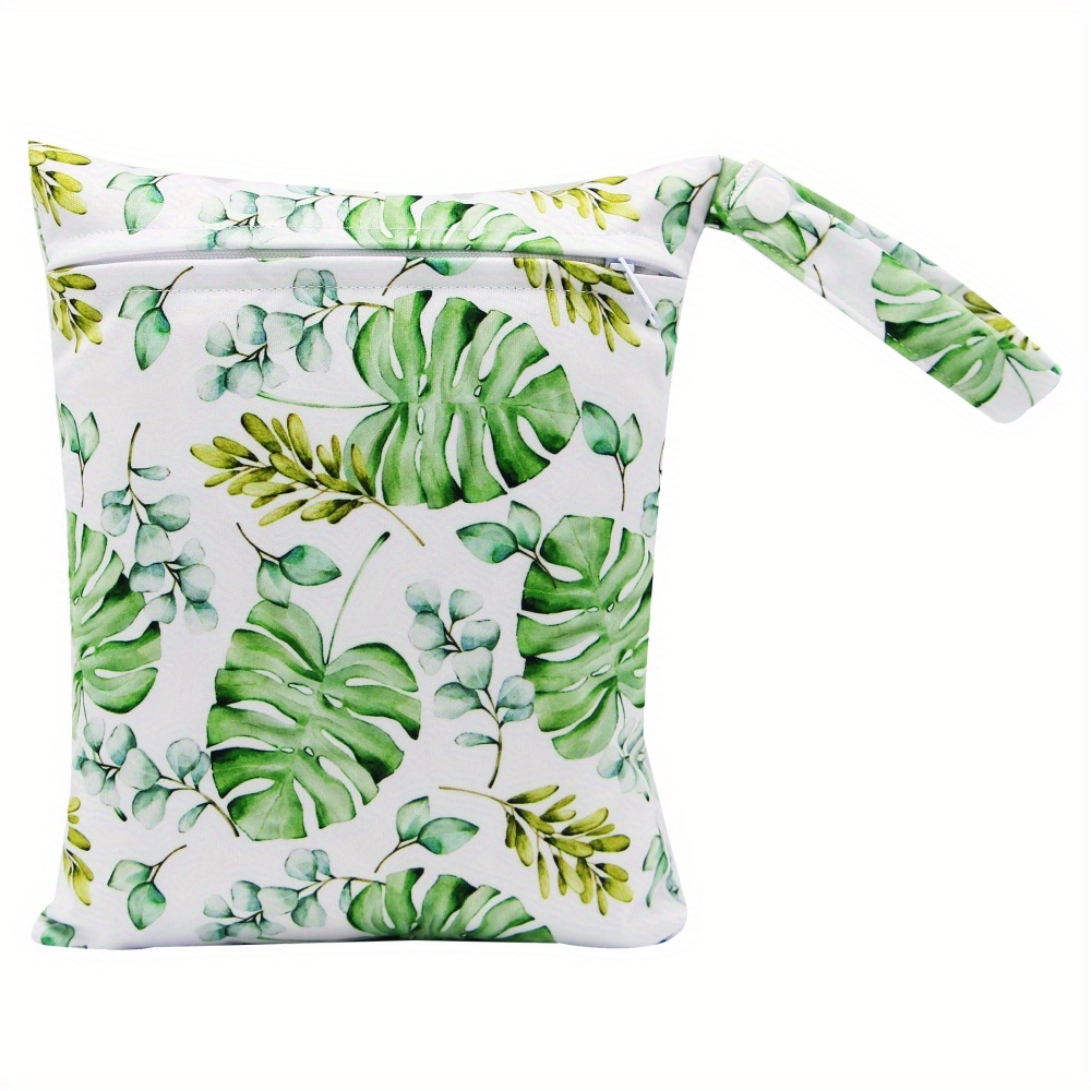 1pc banana leaf print reusable wet bag 20 25cm small amp amp reusable   groceries amp amp other essentials details 0