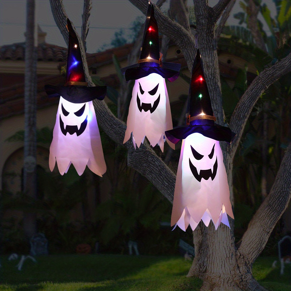 1pc wizard hat halloween led light decoration holiday room decoration outdoor decoration yard decoration fathers day gift for hotel catering event holding details 3