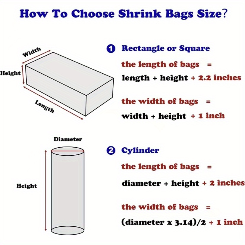 50pcs Shrink Wrap Bags 12x16 Pvc Heat Seal Shrink Bags For Soap Book