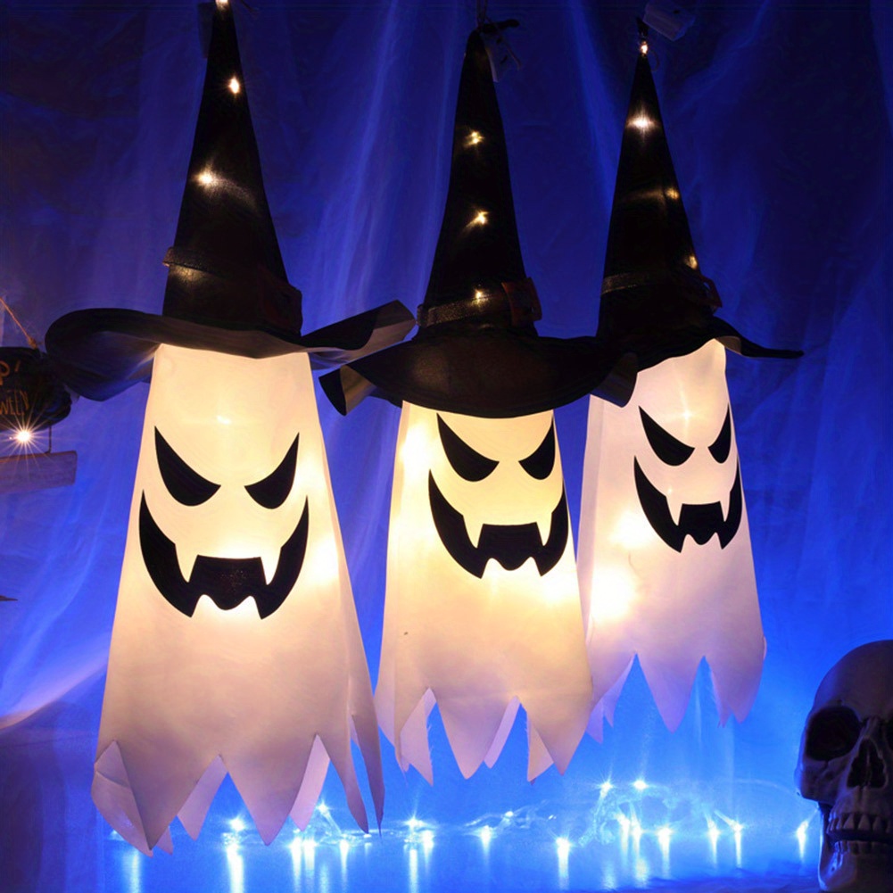 1pc wizard hat halloween led light decoration holiday room decoration outdoor decoration yard decoration fathers day gift for hotel catering event holding details 1