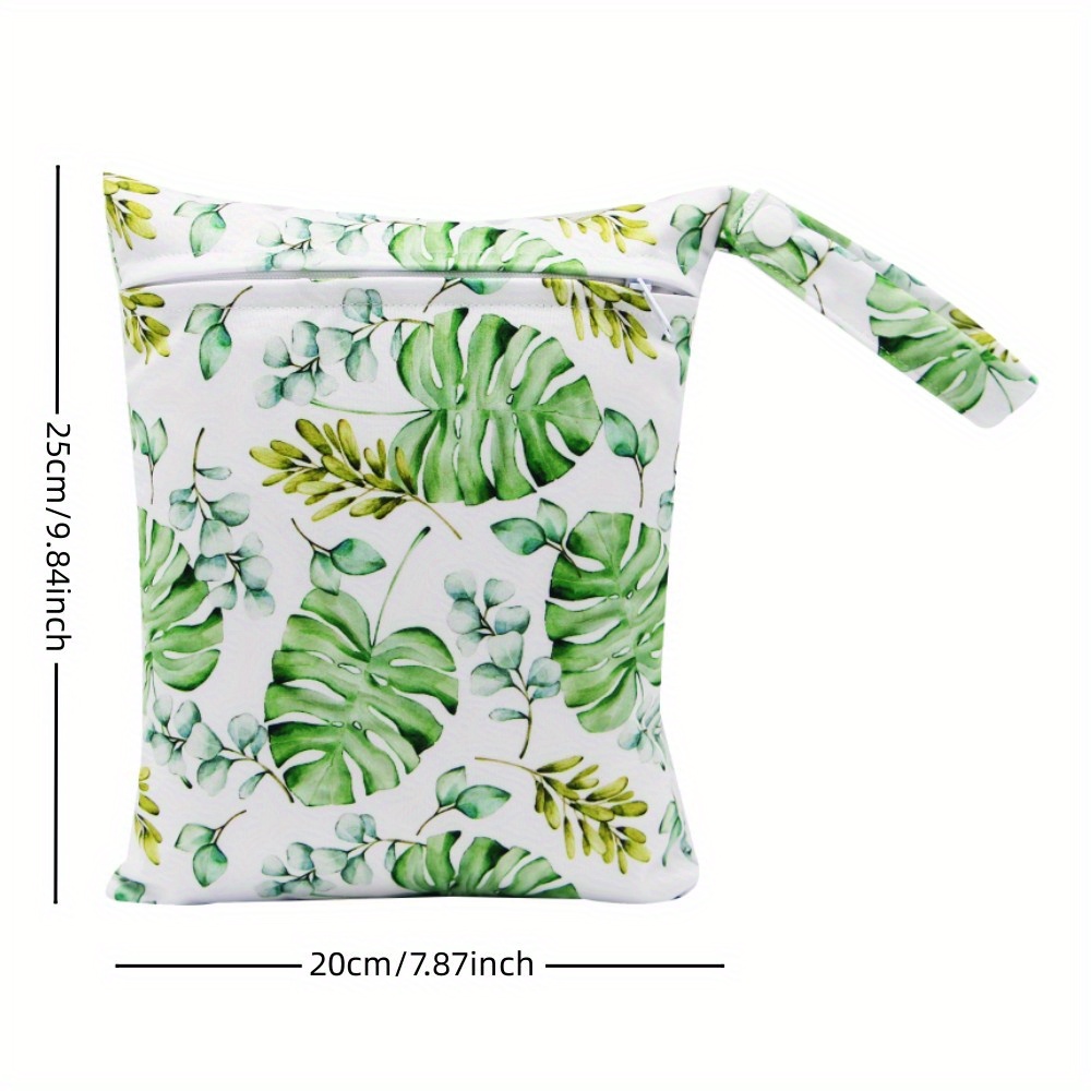 1pc banana leaf print reusable wet bag 20 25cm small amp amp reusable   groceries amp amp other essentials details 3