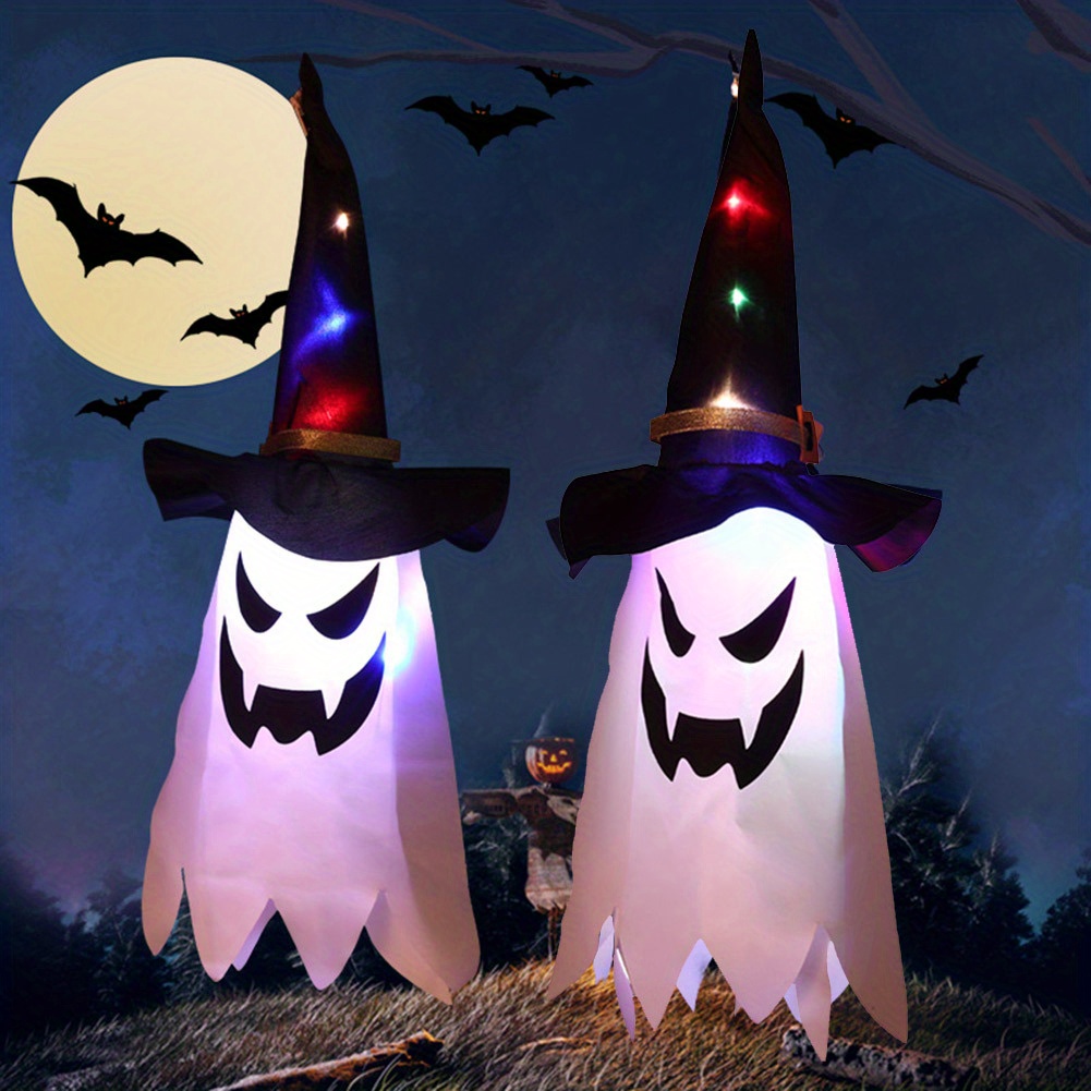 1pc wizard hat halloween led light decoration holiday room decoration outdoor decoration yard decoration fathers day gift for hotel catering event holding details 2
