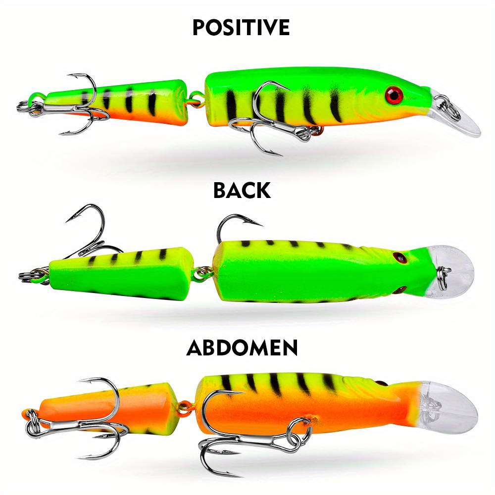 8pcs Hard Fishing Lures Minnow Crankbait with 2 Treble Fishing Hooks for  Bass Walleye Pike Fishing Lure Kit 10cm/3.94inch 3D Eyes Spinner Baits for  Saltwater Freshwater, Plugs -  Canada