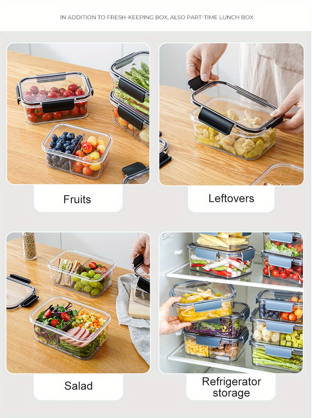 Food Storage Containers Lids Plastic Leak proof Free Temu United Kingdom
