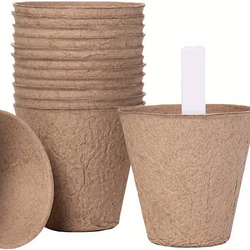 24 40 72 100pcs paper small plant pots disposable planting and seed starter containers