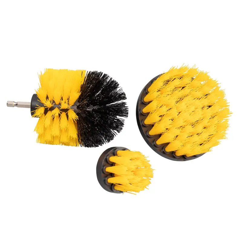 3PCS Drill Brush Power Scrubber Drill Attachments For Carpet Tile Grout  Cleaning
