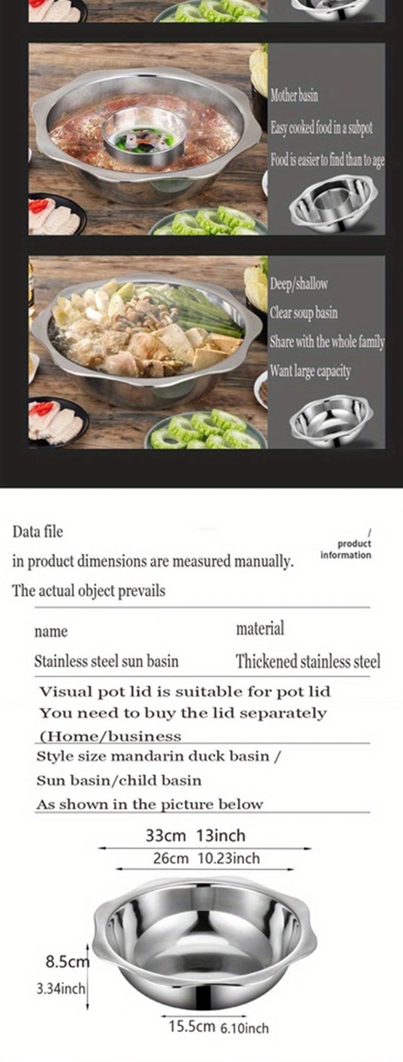 Stainless Steel Sichuan Hotpot Pot, Shabu Pot, Hot Pot With Divider,  Kitchen Gadgets, Kitchen Stuff, Kitchen Accessories, Home Kitchen Items -  Temu