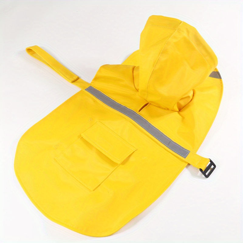 Chubasquero impermeable para perros de color amarillo