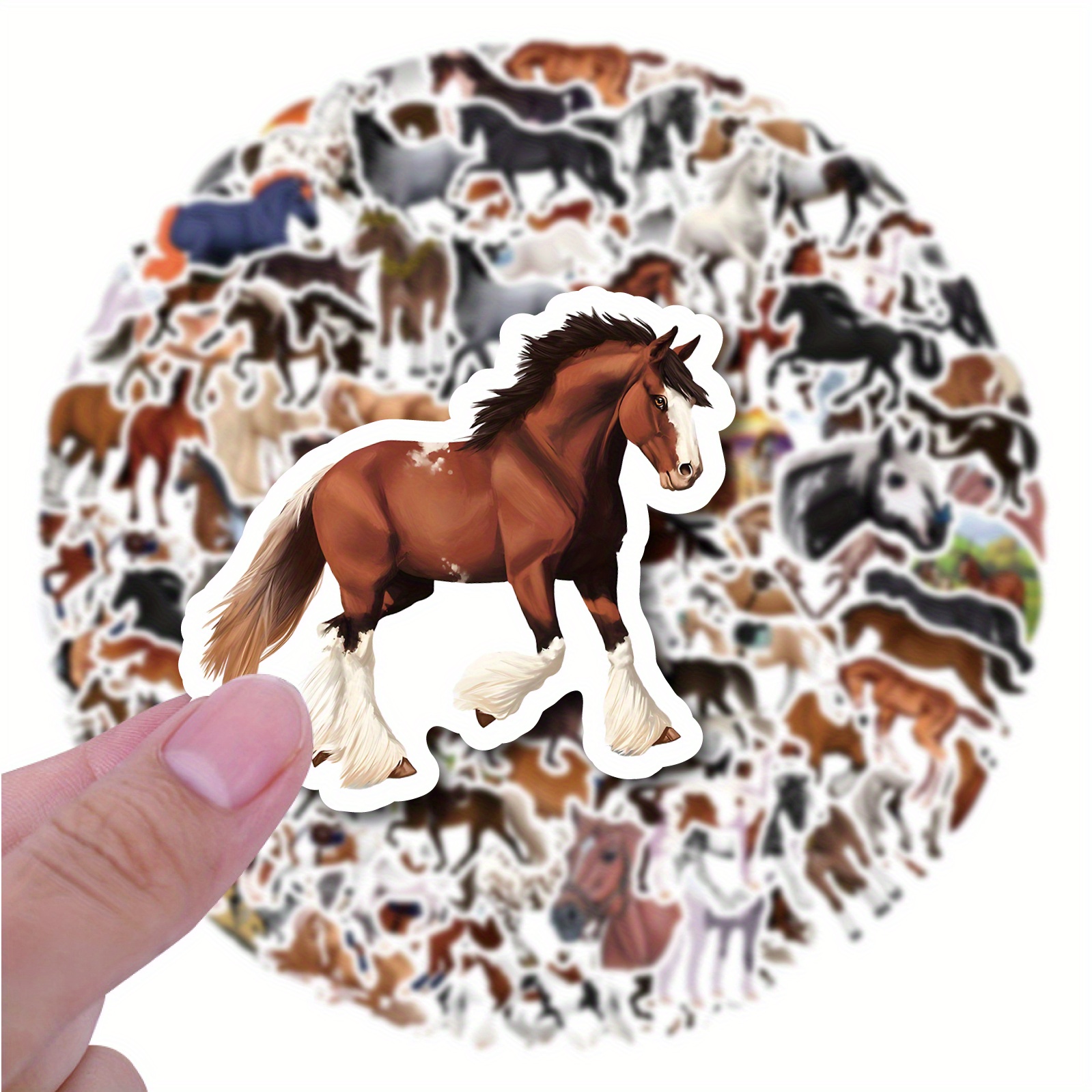 Horse Realistic Sticker Horse Aesthetic Stickers Water Temu Australia