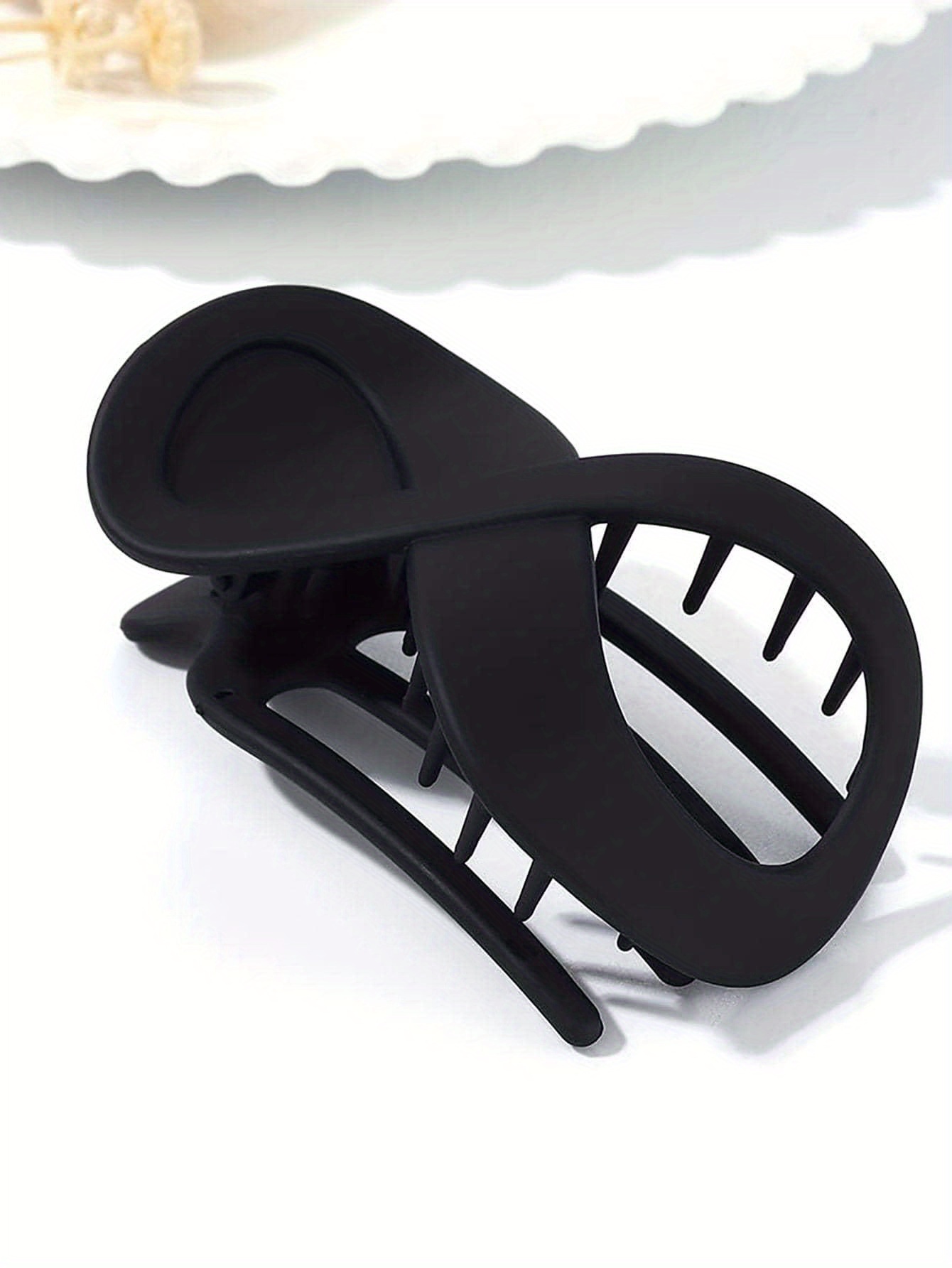 Matte Design French Concord Hair Clips Resin Hair Claw Clips Temu