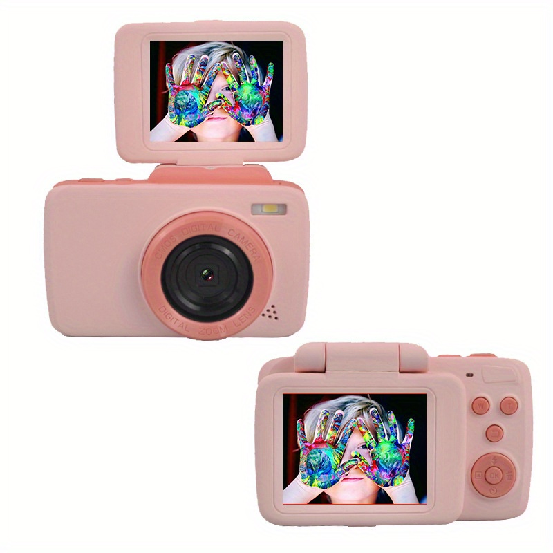 2000w Childrens Digital Camera Screen Can Be Turned 180 Degrees Autofocus  Can Be Timed To Take