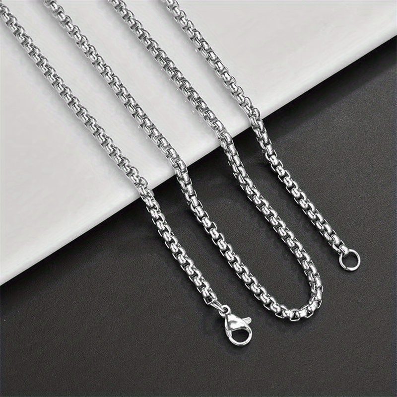 Stainless Steel Pearl Necklace Street Fashion Hip Hop - Temu Australia