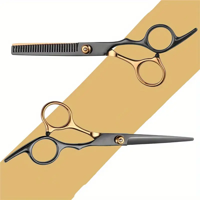 8 pcs hair cutting scissors kit hairdressing shears set professional thinning scissors for men women kids pets details 4