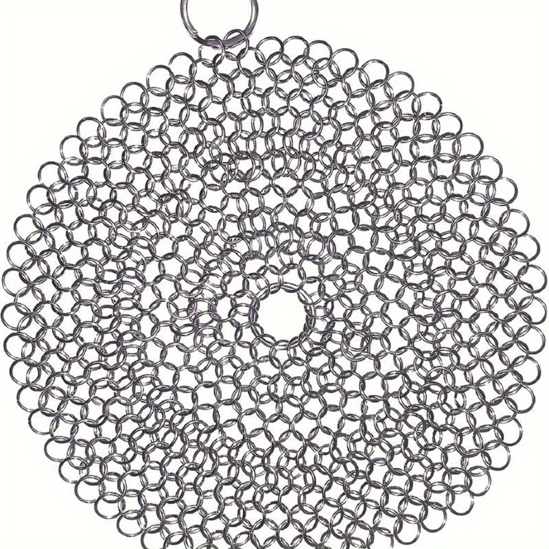 Mythrojan Chainmail Round Stainless Steel Scrubber, Ideal for Cleaning