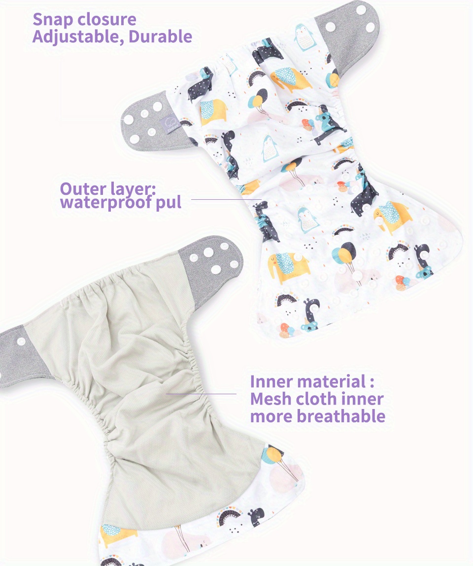   waterproof breathable washable cloth diapers christmas halloween thanksgiving day gift details 2