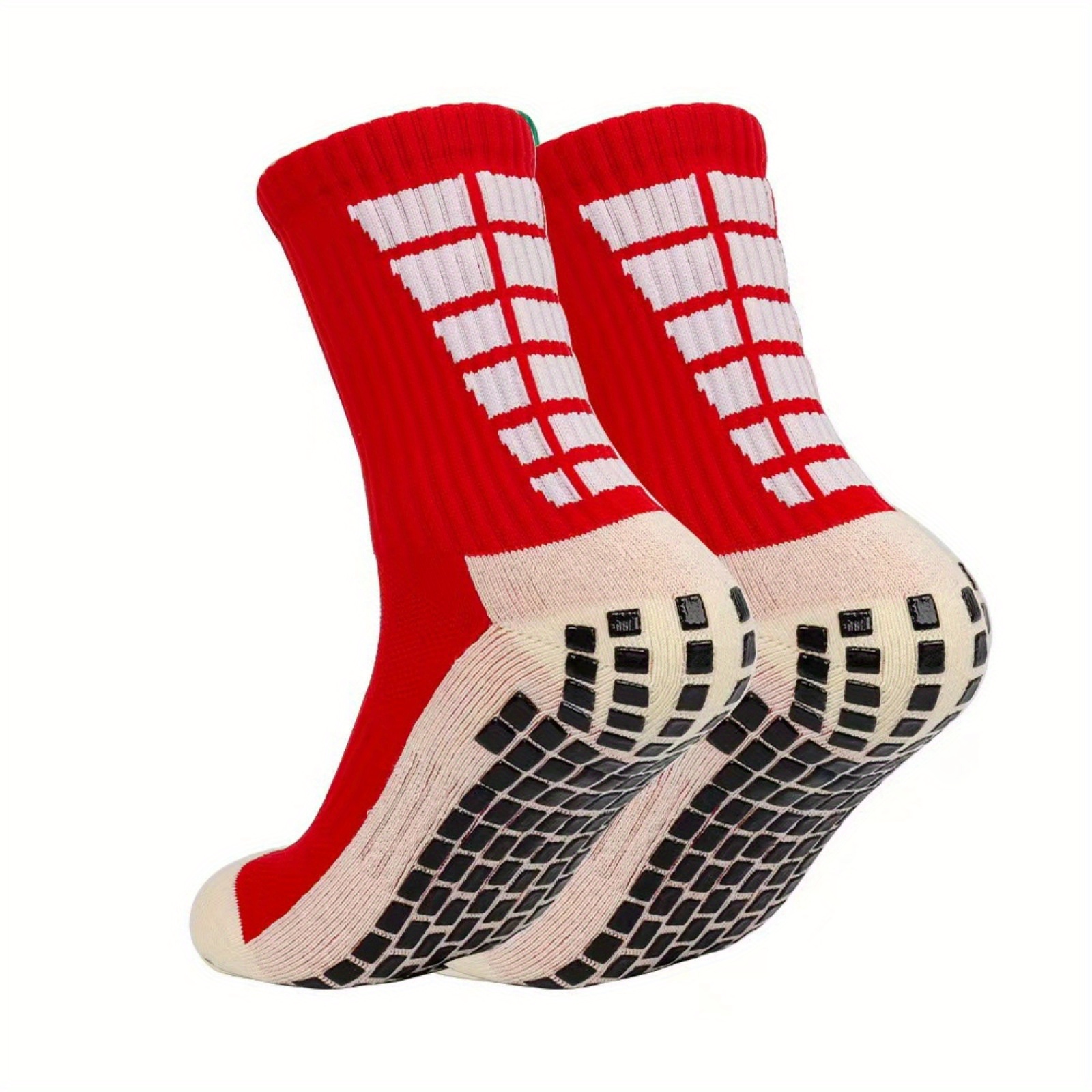 4 pares de calcetines de fútbol antideslizantes/calcetines de baloncesto  antideslizantes/calcetines deportivos de agarre atlético