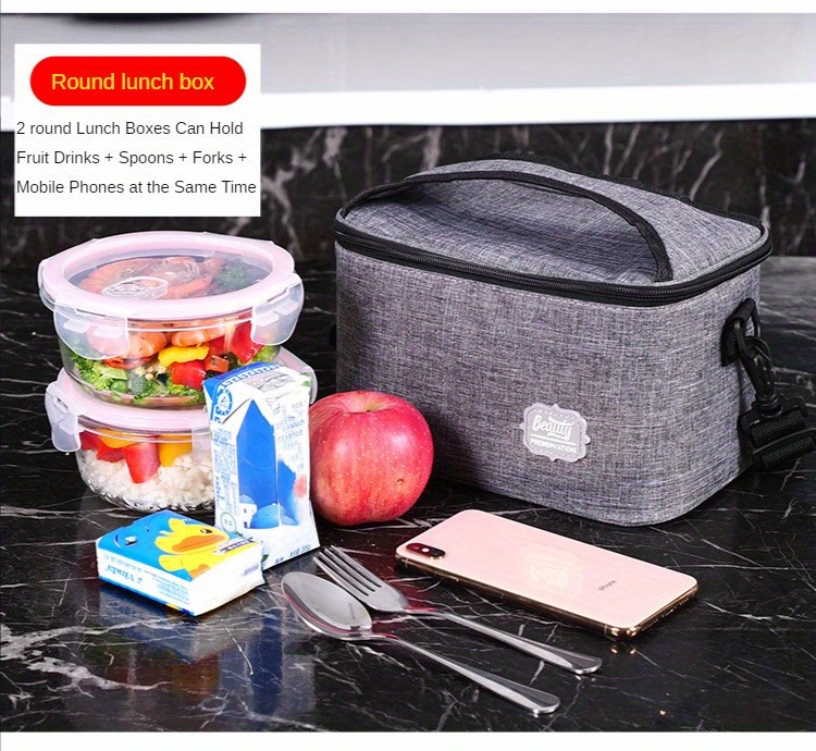 Insulated Lunch Bag Reusable Thickened Lunch Box Office Work - Temu