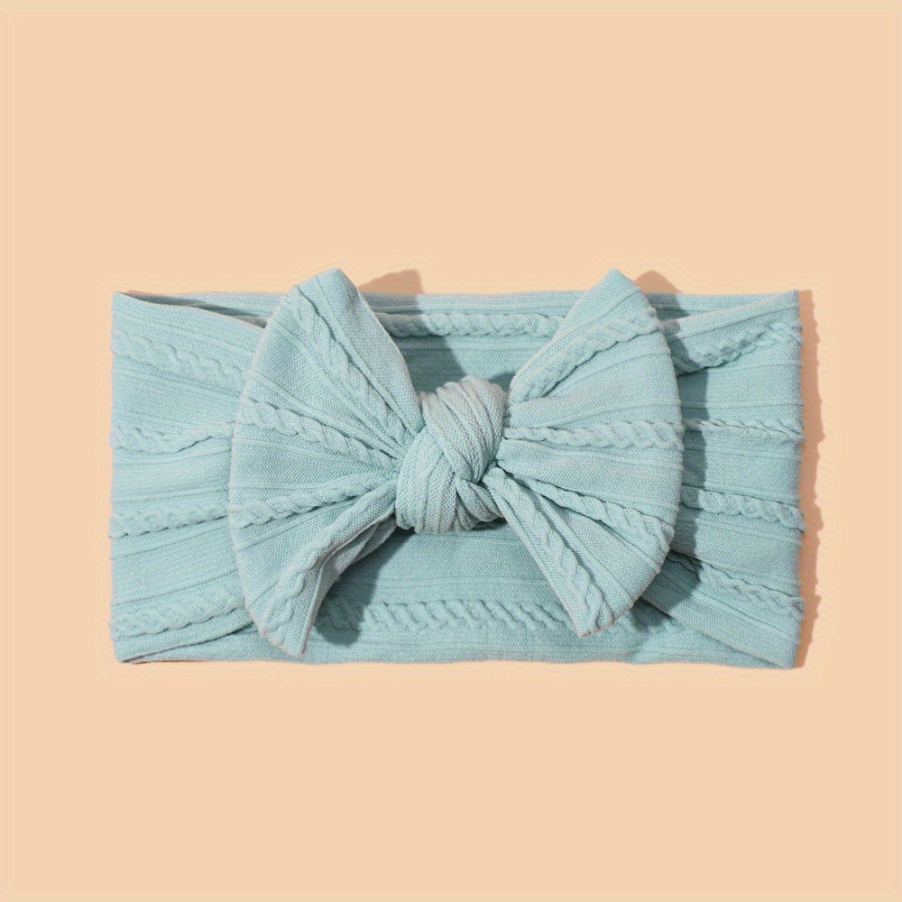 Newborn Bows Headband Hairbands Boys Knitted Headband Bowknot Infant Girls  Toddler Newborn Tied Bows (Q, One Size)