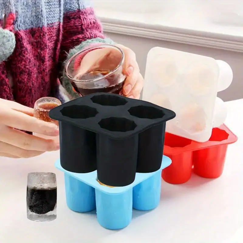 Silicone Shot Glass Ice Mold Cup Shaped Ice Cube Trays Ice - Temu United  Arab Emirates