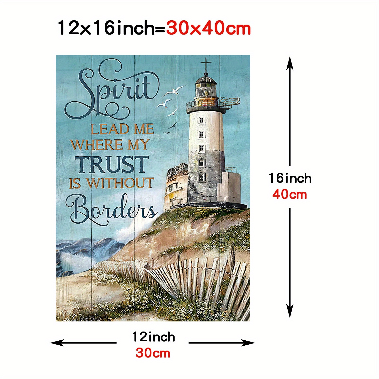 Rustic Coastal Nautical Lighthouse Wall Art Poster Christian Bible Quotes Canvas  Painting For Living Room, Bathroom, And Bedroom Ocean Bathroom Pictures Wall  Decor Frameless Temu Australia