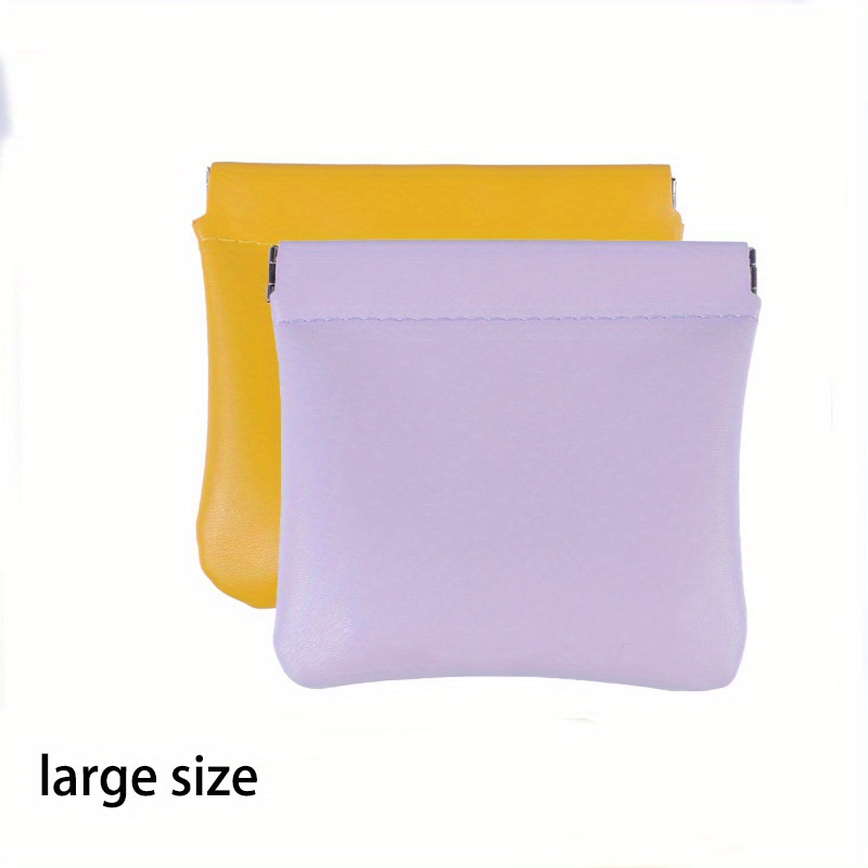 Pu Leather Mini Storage Bags, Portable Self-closing Mini Cosmetic Bag - Temu