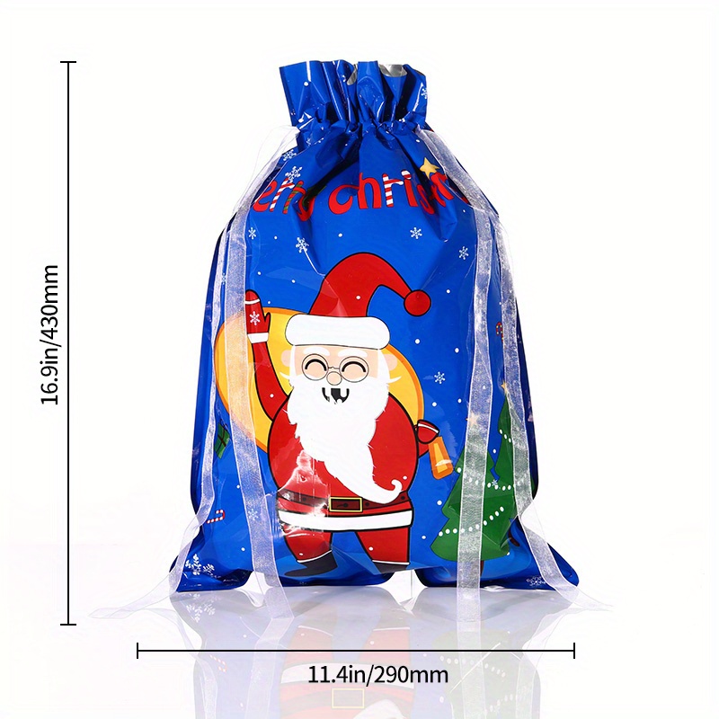 Christmas Non woven Drawstring Pocket Happy New Year Gift - Temu