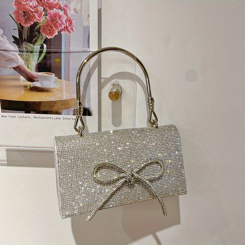 Sac de soirée en strass de luxe sac à main brillant avec - Temu