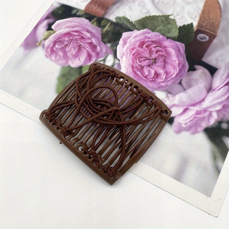 Elastic Hair Comb Insert Comb Versatile Hair Clip Female - Temu