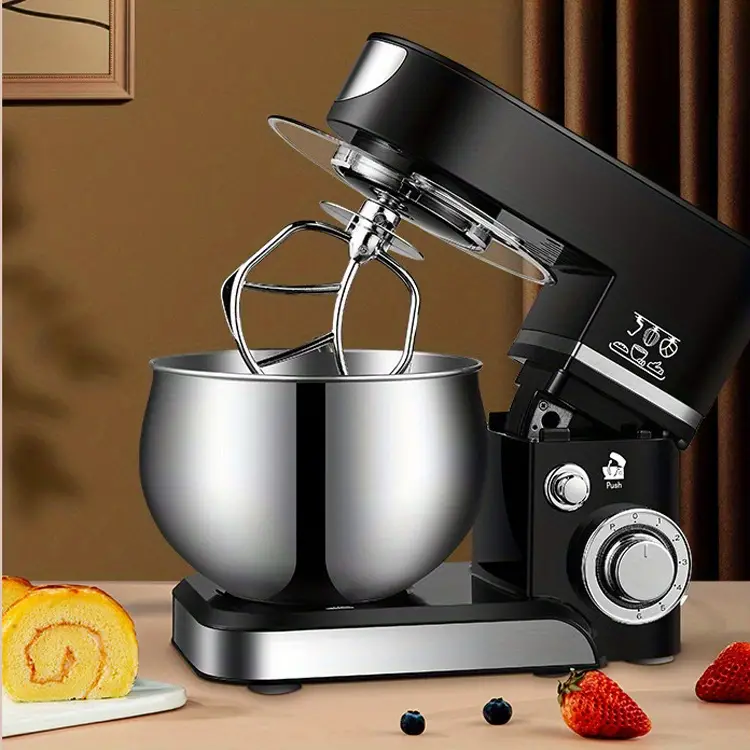 1pc birthday cake baking tools stand electric mixer chef machine stainless steel cream blender kitchen mixer for dough cake bread whisk egg beater kitchen supplies details 0