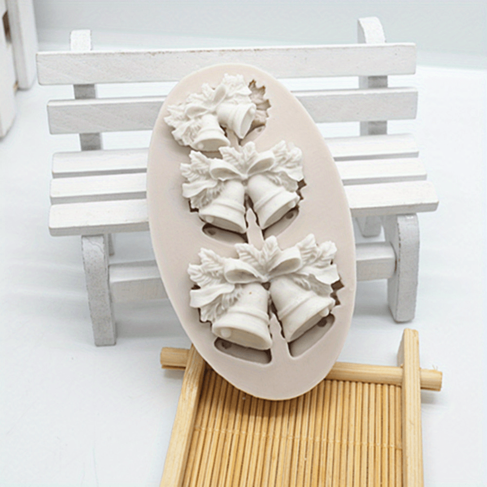 1 шт. 3D рождественский колокольчик шоколадная форма для самостоятельного украшения тортов и выпечки силиконовая форма для фонтана и аксессуаров детали 3