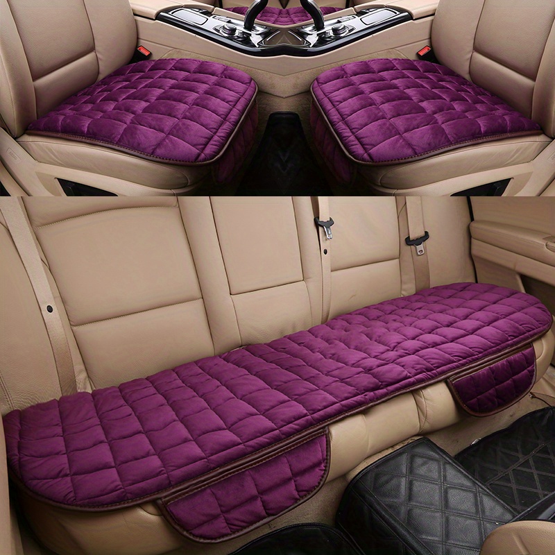 Upgrade Car Comfort: Plush Car Seat Cushion Protector Non - Temu