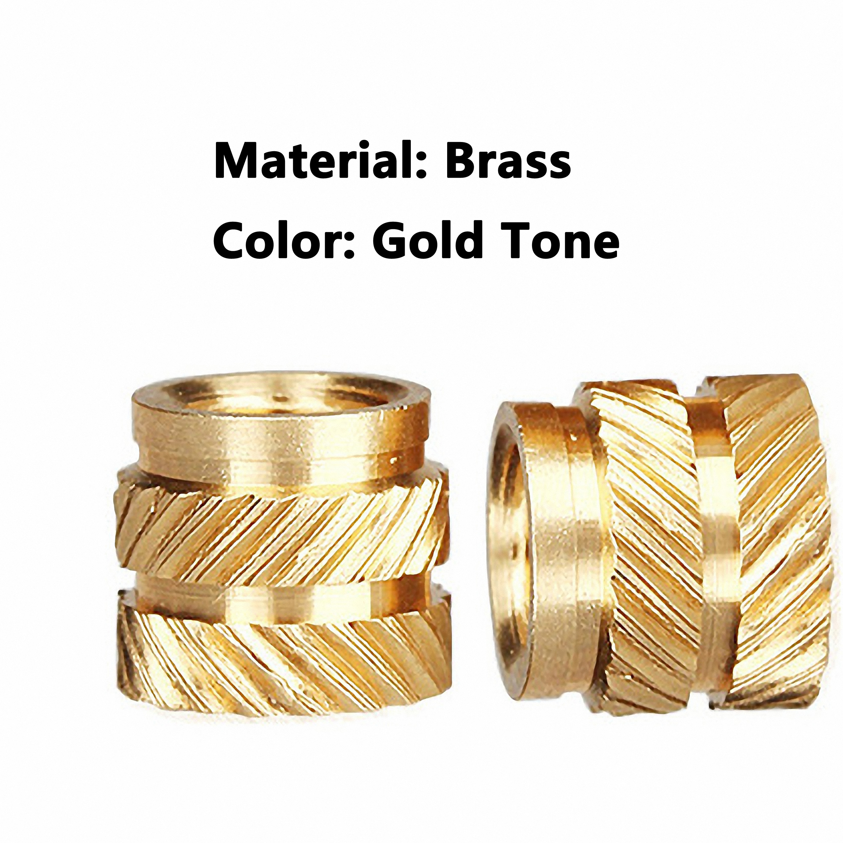 Brass Insert Nuts Melt Knurled Thread Embedment Heat Insert Copper Nuts