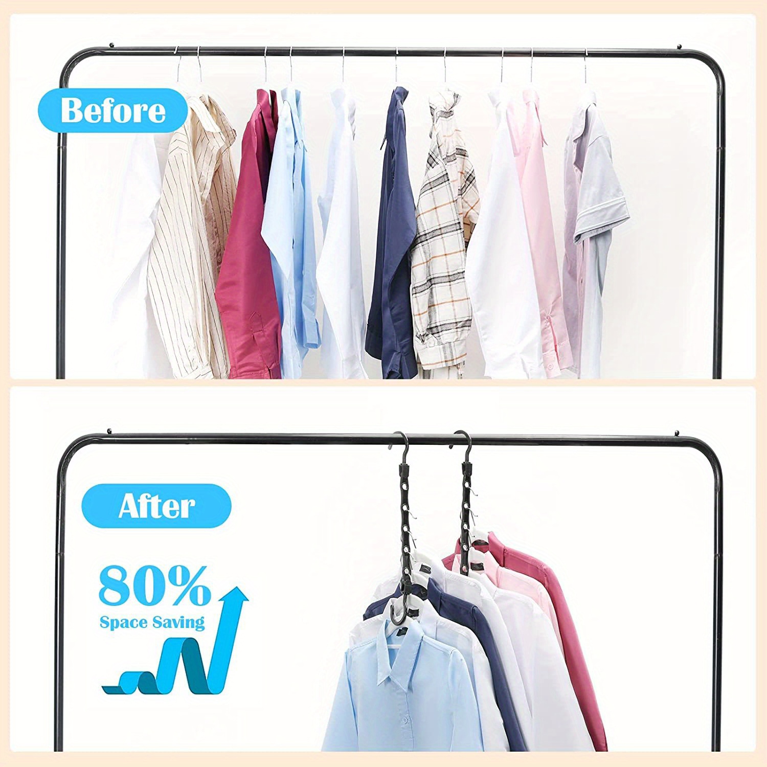 Heavy Duty Closet Hangers Space Saving Organization Perfect Temu