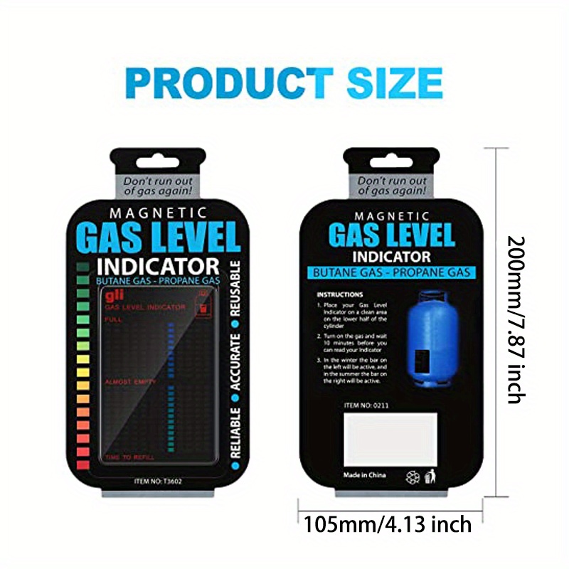 Practical Propane Butane Lpg Fuel Gas Tank Level Indicator Magnetic ...