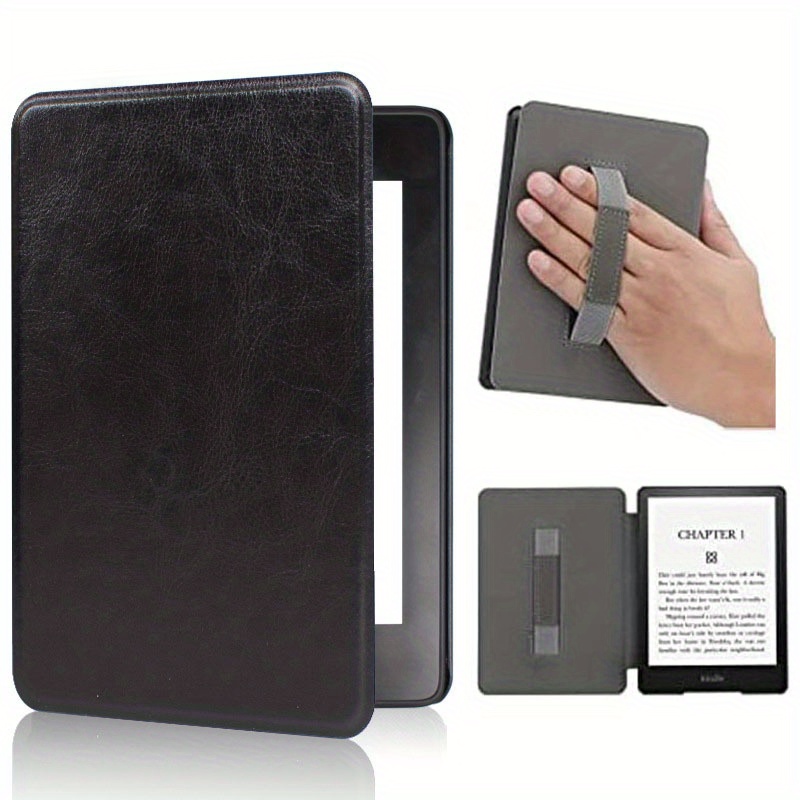 Smart Case With Hand Strap For 2022 All-New Kindle 11th Gen 6 inch Leather  Cover