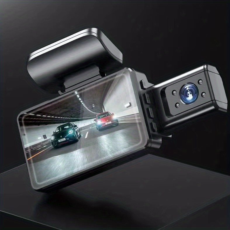 dual lens dash cam get crisp 1080p video recording day night 3 16 wide angle view details 2