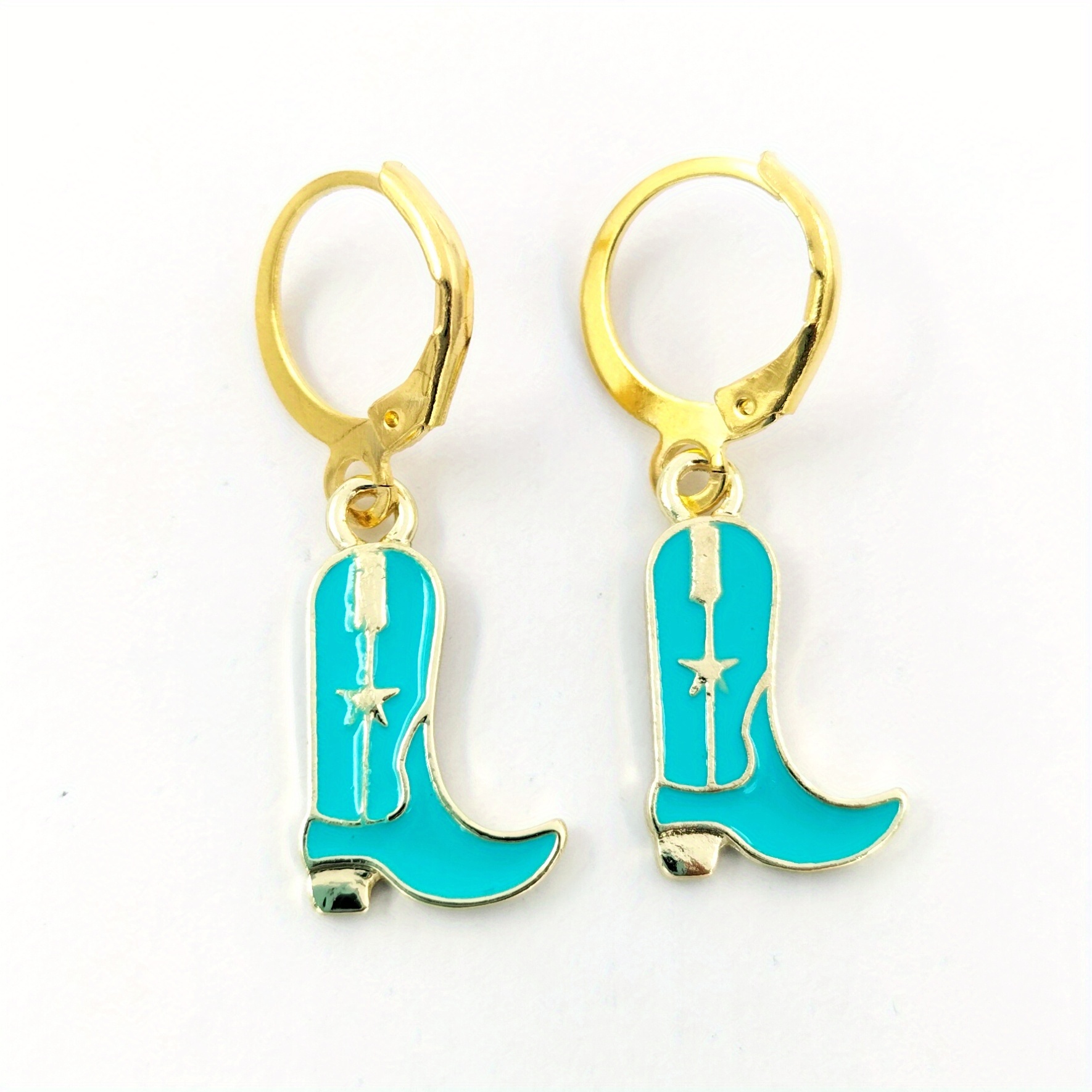 Western Cowgirl Boots Earrings
