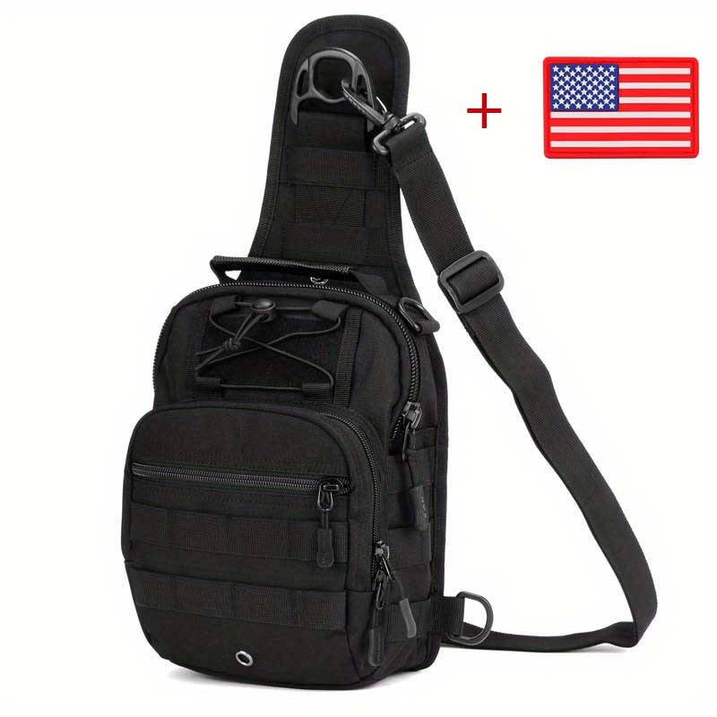 Tactical Shoulder Bag With Cushion Strap Outdoor Chest Bag Multi