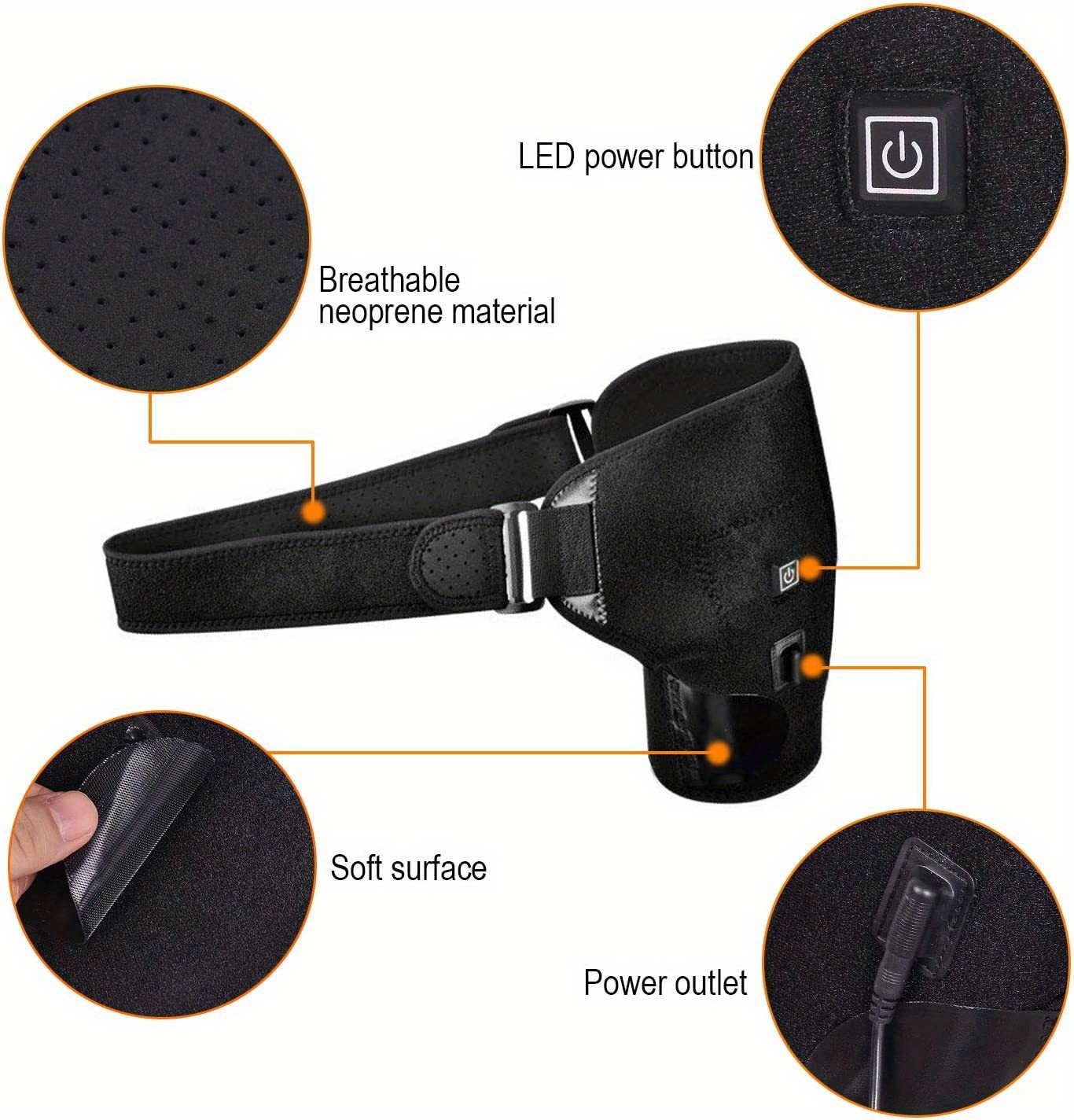  SiiMMM USB Heat Arm Shoulder Massager for Circulation