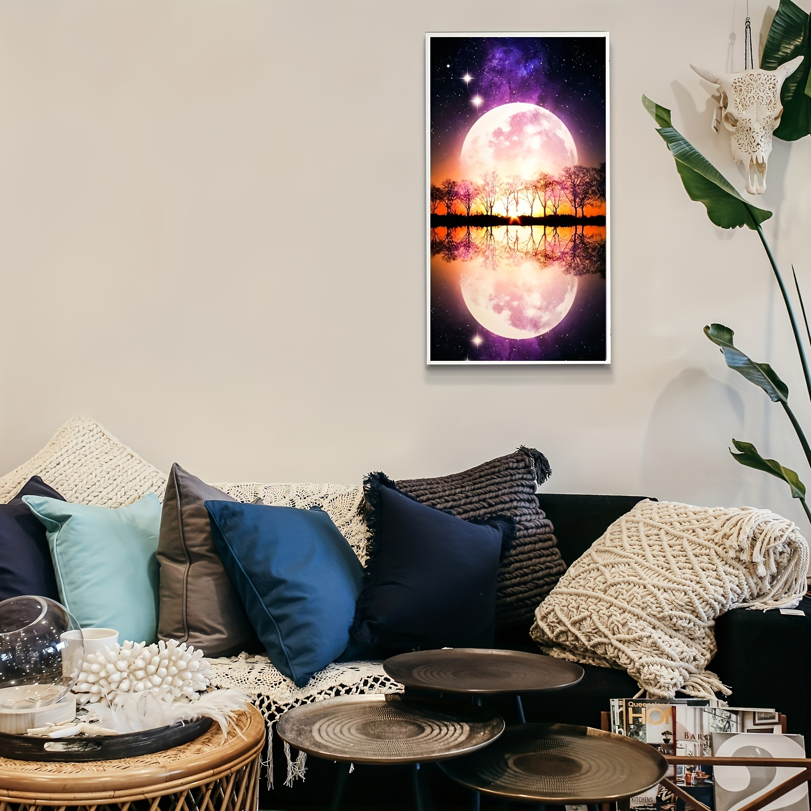 5d Diy Large Diamond Painting Kit, (15.7x27.5in/40x70cm) Moon